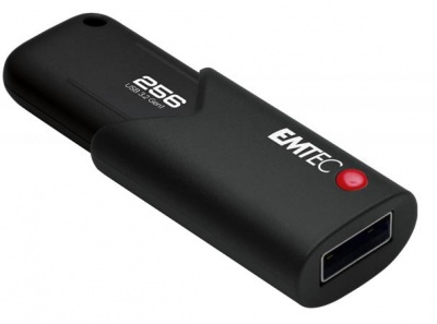 Pendrive, 256GB, USB 3.2, titkosított, EMTEC "B120 Click Secure"